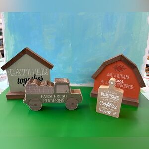 Primitives by Kathy Autumn Decor Set - Green, Orange, Brown
